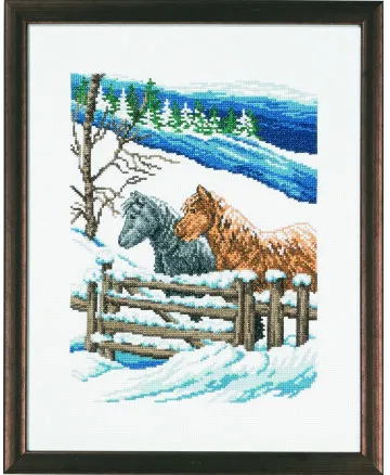 Permin Kirjontapaketti Kuva Talvitarha 29x37cm