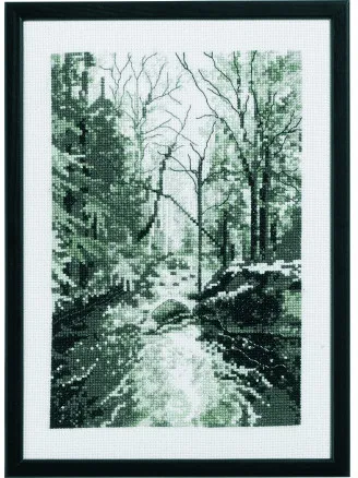 Permin Kirjontapaketti Skovbækken 21x29cm